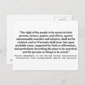 第4条憲法の統一された州改正 ポストカード (正面/裏面)