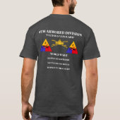 第4機甲師団のティー Tシャツ (裏面)