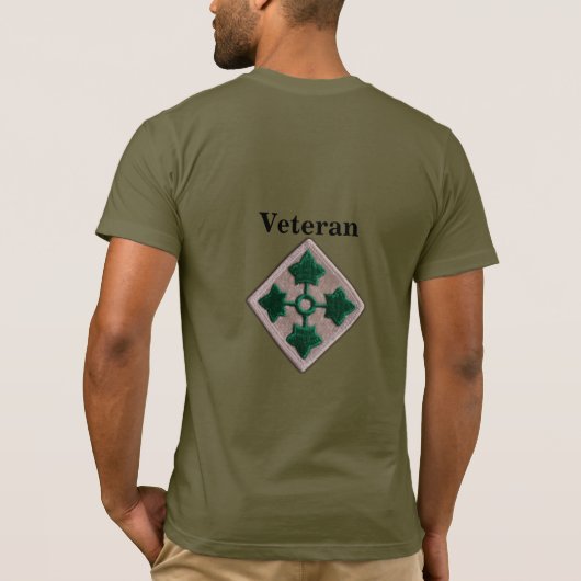 第4歩兵フォートカーソン退役軍人隊 Tシャツ (裏面)