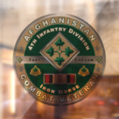 第4歩兵師団アフガニスタン退役軍人 ウィンドウサイン (シート2)