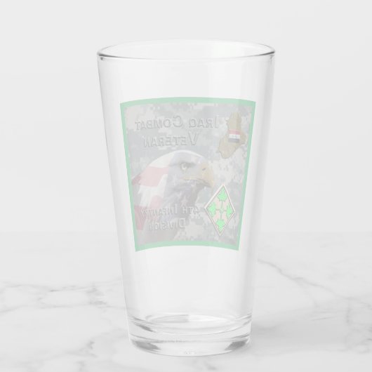 第4歩兵師団イラク戦闘退役軍人 タンブラーグラス (裏面)