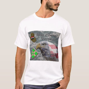 第4歩兵師団イラク戦闘退役軍人 Tシャツ