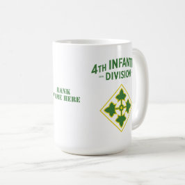 第4歩兵師団バッジ(カスタマイズ可能) コーヒーマグカップ