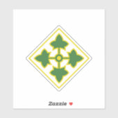 第4歩兵師団バッジ シール (シート)