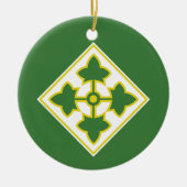第4歩兵師団バッジ セラミックオーナメント (正面)