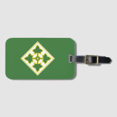 第4歩兵師団バッジ ラゲッジタグ (正面横)