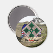 第4歩兵師団パッチイラク戦争ヴェッツ磁石 マグネット (正面/裏面)