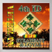 第4歩兵師団ベトナム退役軍人 ポスター (正面)