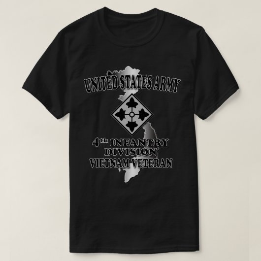 第4歩兵師団ベトナム退役軍人 Tシャツ (デザイン正面)