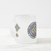 第4歩兵師団記念物 フロストグラスマグカップ (正面左)