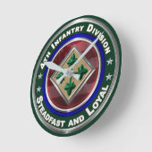 第4歩兵師団記念物 ラウンド壁時計 (傾斜)