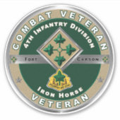 第4歩兵師団退役軍人 シール (正面)