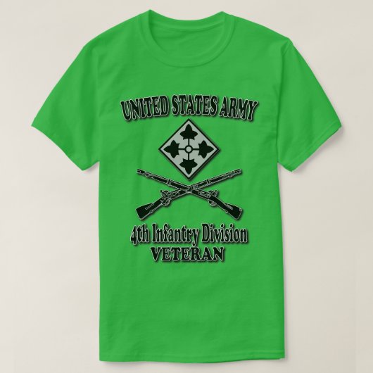 第4歩兵師団退役軍人 Tシャツ (デザイン正面)