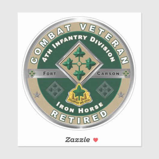 第4歩兵師団退職した シール (シート)