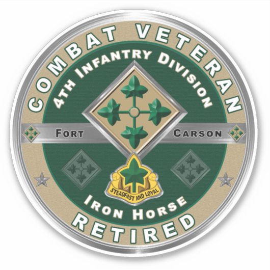 第4歩兵師団退職した シール (正面)