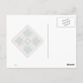 第4歩兵師団 ナム パッチ ポストカード (裏面)