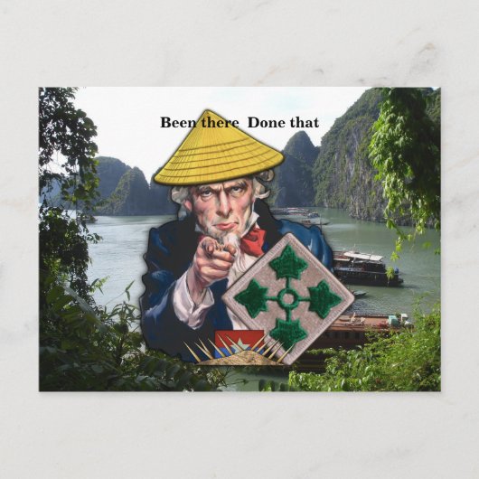 第4歩兵師団 ナム パッチ ポストカード (正面)