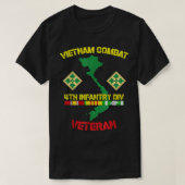第4歩兵師団 – ベトナム戦闘退役軍人 Tシャツ (デザイン正面)