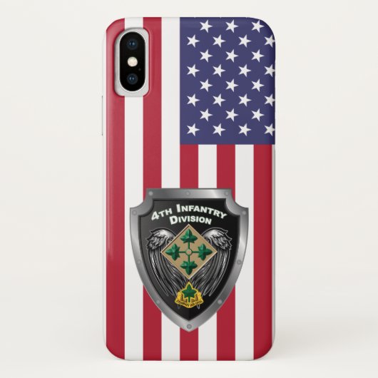 第4歩兵師団「不屈の忠誠」 Case-Mate iPhoneケース (裏面)