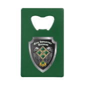 第4歩兵師団「忠実で忠実な」ギフト クレジットカード栓抜き (正面)