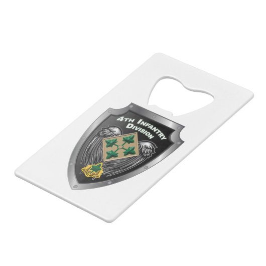 第4歩兵師団「忠実で忠実な」ギフト クレジットカード栓抜き (裏面アングル)