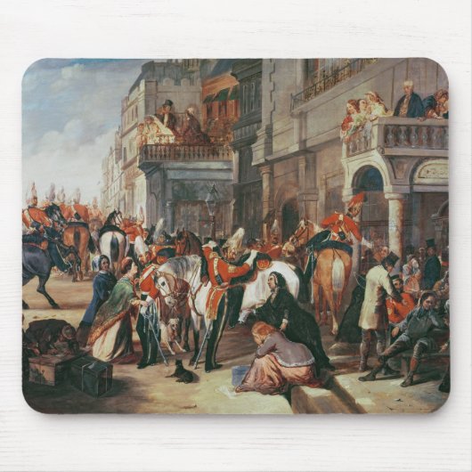 第4竜騎兵の監視去ること マウスパッド (正面)