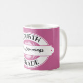 第4等級の先生のパーソナライズな感謝のギフト コーヒーマグカップ (正面右)