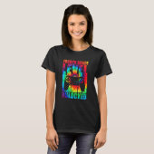 第4等級レベルのロック解除された絞り染め新学期 Tシャツ (正面フル)