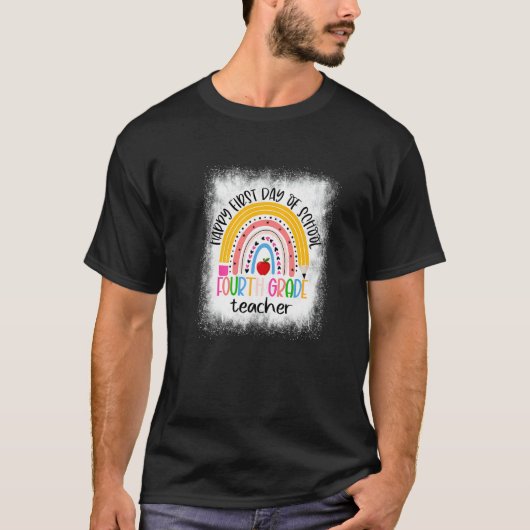 第4級先生ライフペンシルレインボーバック Tシャツ (正面)