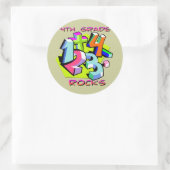 第4級岩石 – 数 ラウンドシール (バッグ)