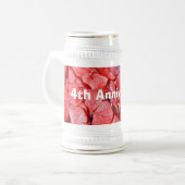 第4結婚記念日- Hydranga ビールジョッキ (正面左)