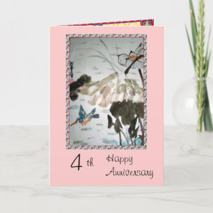 第4記念日カード カード