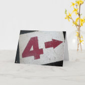 第4誕生日の印 カード (黄色い花)