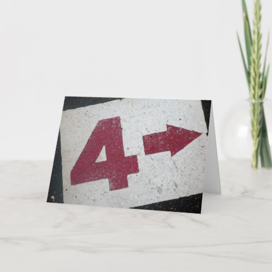 第4誕生日の印 カード (正面)