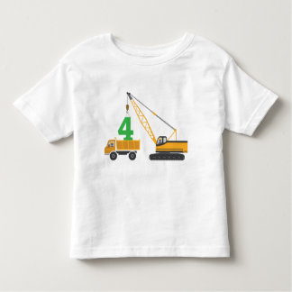 第4誕生日の建築のティー トドラーTシャツ