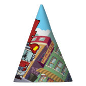 第4誕生日の普通消防車 パーティーハット (右)