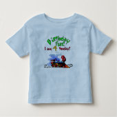 第4誕生日のTシャツおよびギフトを訓練して下さい トドラーTシャツ (正面)