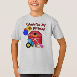 第4誕生日を耕作して下さい Tシャツ