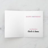 第4誕生日バルーンハッピーバースデー カード (内部)