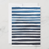 第4誕生日銀バルーン |青いパーティー 招待状 (裏面)