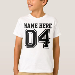 第4誕生日(カスタマイズ可能な子供の名前) Tシャツ