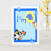 第4誕生日 カード (黄色い花)