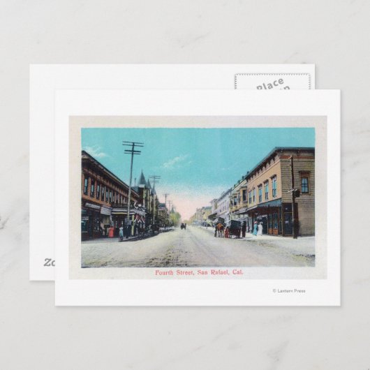 第4通りビューサンラファエル(カリフォルニア州) ポストカード (正面/裏面)