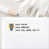 第4騎馬紋章差出人住所ラベル.. ラベル (インサイチュ)