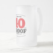 第40よい生活の誕生日の証拠-マグ フロストグラスビールジョッキ (正面右)