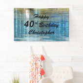 第40を/第45誕生日の印の反射個人化して下さい 横断幕 (インサイチュ)