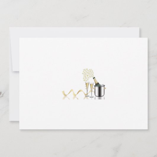 第40エレガント回誕生日パーティの招待状 招待状 (裏面)