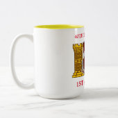 第40エンジニアの大隊の第1装甲マグ ツートーンマグカップ (左)