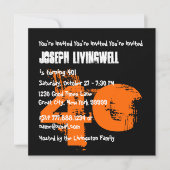 第40スカルハおもしろいロウィーン誕生日A08C 招待状 (正面)