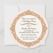 第40ハッピーバースデーパーティーお祝いラウンド招待状 招待状 (裏面)